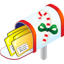 Christmas, Mailbox Icon