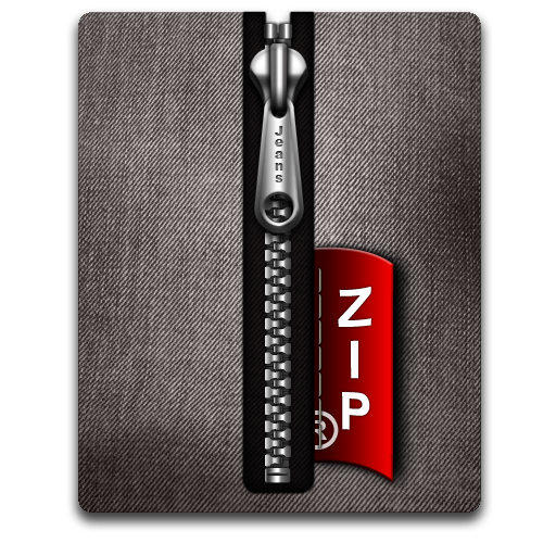 Black, Silver, Zip Icon