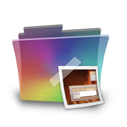 Folder, Picture, Rainbow Icon