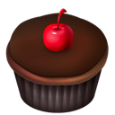 Cherry, Chocolate, Cupcakes Icon