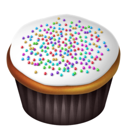 Cupcakes, White Icon