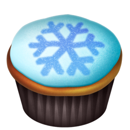 Cupcakes, Snowflake Icon