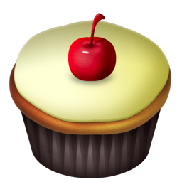 Cherry, Cupcakes, Vanilla Icon