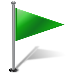 Flag1rightgreen Icon