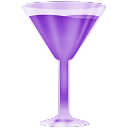 Purple, Wineglass Icon
