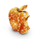 Flowers, Mac, Orange Icon