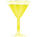 Wineglass, Yellow Icon