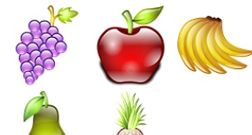 Delicious Fruits Icons