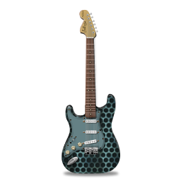 Guitar, Metallicholes, Stratocaster Icon