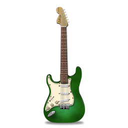 Green, Guitar, Stratocaster Icon