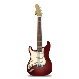 Guitar, Red, Stratocaster Icon