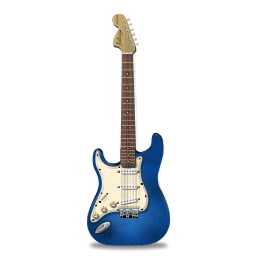 Blue, Guitar, Stratocaster Icon