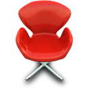 Chair, Red Icon