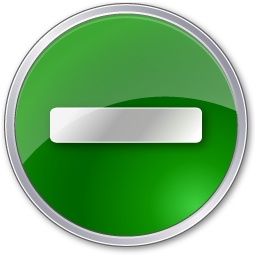 Circle, Green, Minus Icon