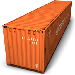 Container, Orange Icon