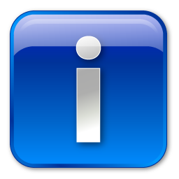 Blue, Box, Info Icon