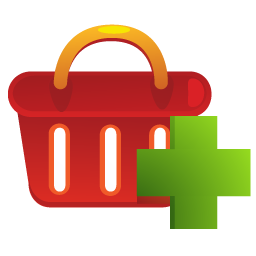 Add, Shoppingbasket Icon