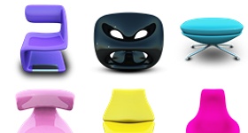 Modern Chairs Icons