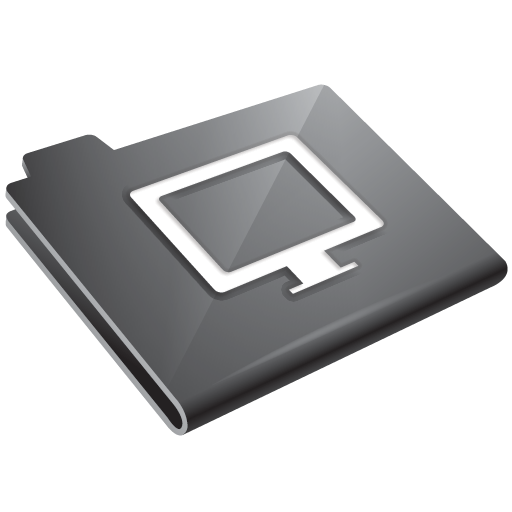 Grey, Monitor Icon