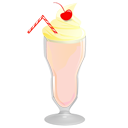 Milkshake, Strawberry Icon