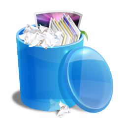 Bin, Blue, Recycle Icon