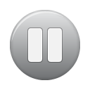 Button, Grey, Pause Icon