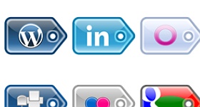 Social Media Price Tag Icons