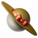 Hat, Planet, Saturn Icon