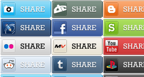 Social Media Bookmark Icons