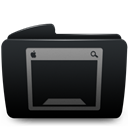 Black, Desktop, Folder Icon