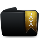 Black, Folder, Java Icon