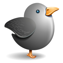 Bird, Grey, Twitter Icon