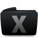 Black, Folder, System Icon
