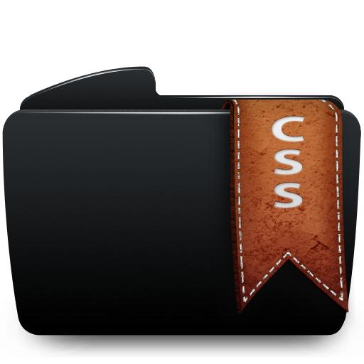 Black, Css, Folder Icon