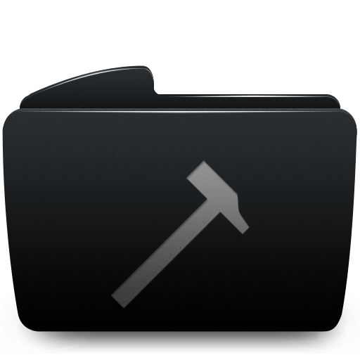 Black, Developers, Folder Icon