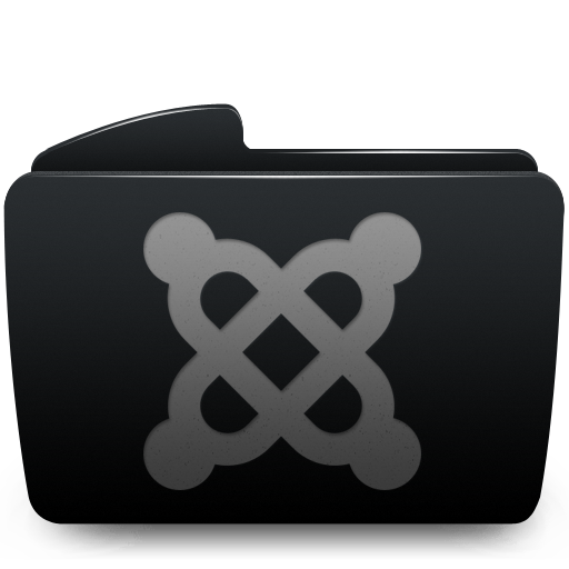 Black, Folder, Joomla Icon