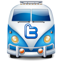 Blue, Twitter, Van Icon