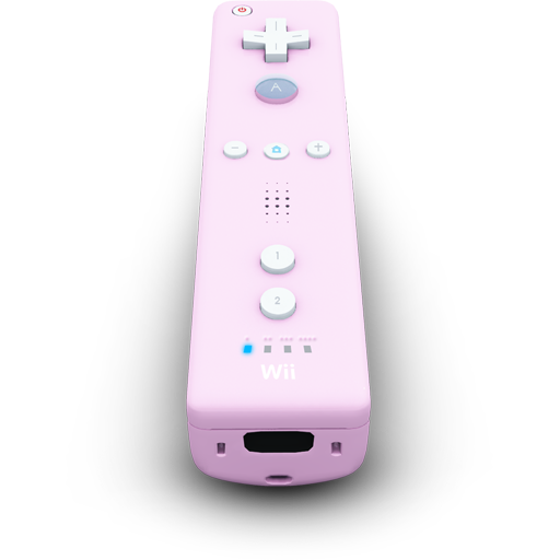 Pink, Remote, Wii Icon