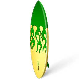 Green, Surfboard Icon