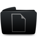 Black, Documents, Folder Icon