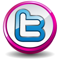 pink twitter icon