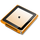 Ipod, Nano, Orange Icon