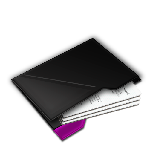 Documents, Inside, My, Purple Icon