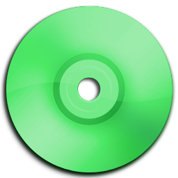Cd, Dvd, Green Icon