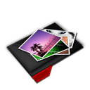 My, Pictures, Pile, Red Icon