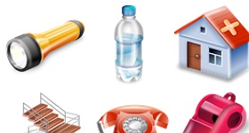Earthquake Prevention Icons