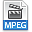 Extension, File, Mpeg Icon