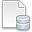 Database, Page, White Icon