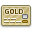 Card, Gold Icon