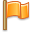 Flag, Orange Icon